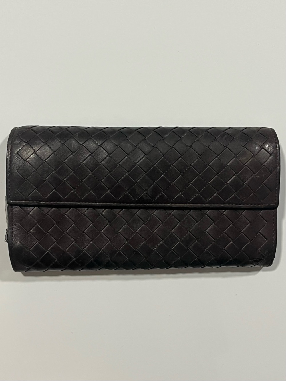 Bottega Veneta Brown Intrecciato Leather Long Continental Bifold Wallet